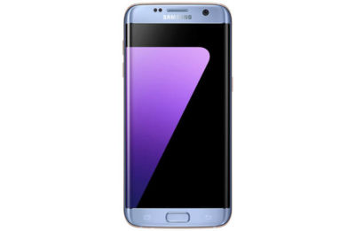 Sim Free Samsung S7 Edge Mobile Phone - Coral Blue.